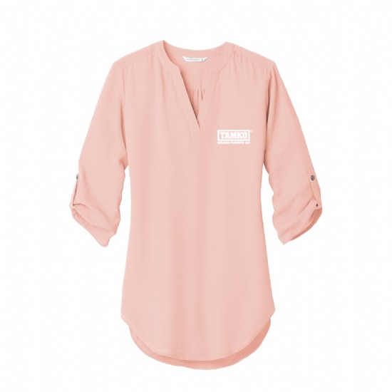 Ladies 3/4-Sleeve Tunic Blouse